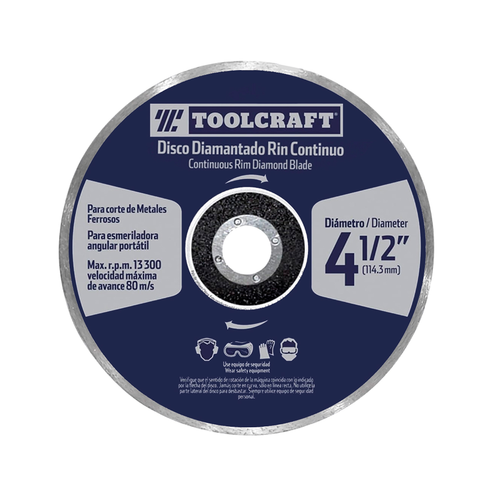 Disco diamantado de corte continuo 4 1/2 Toolcraft
