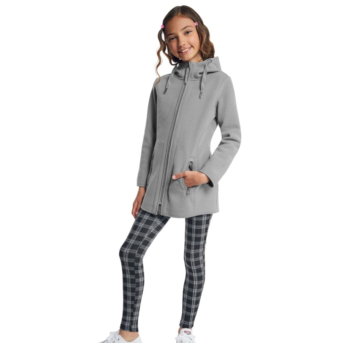 Sudadera Casual Larga Cuello Buzo Holly Land Kids color gris para Niña 1037361