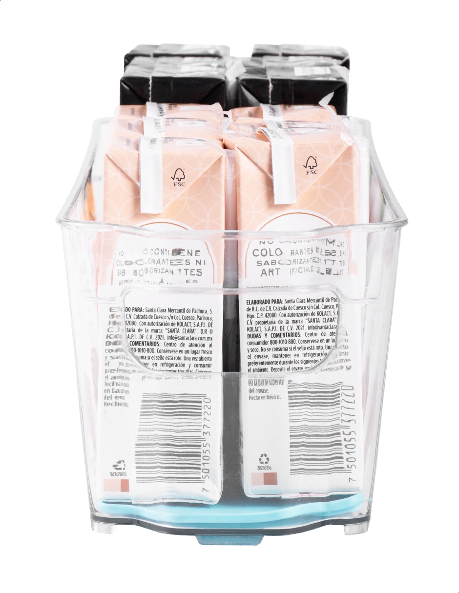 Contenedor acrílico refrigerador antideslizante largo Tutti