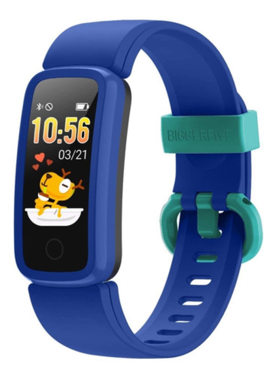 Reloj Inteligente Hombres Nfc Gps Rastreador Para Huawei Color De La Correa  Blue Silicone B