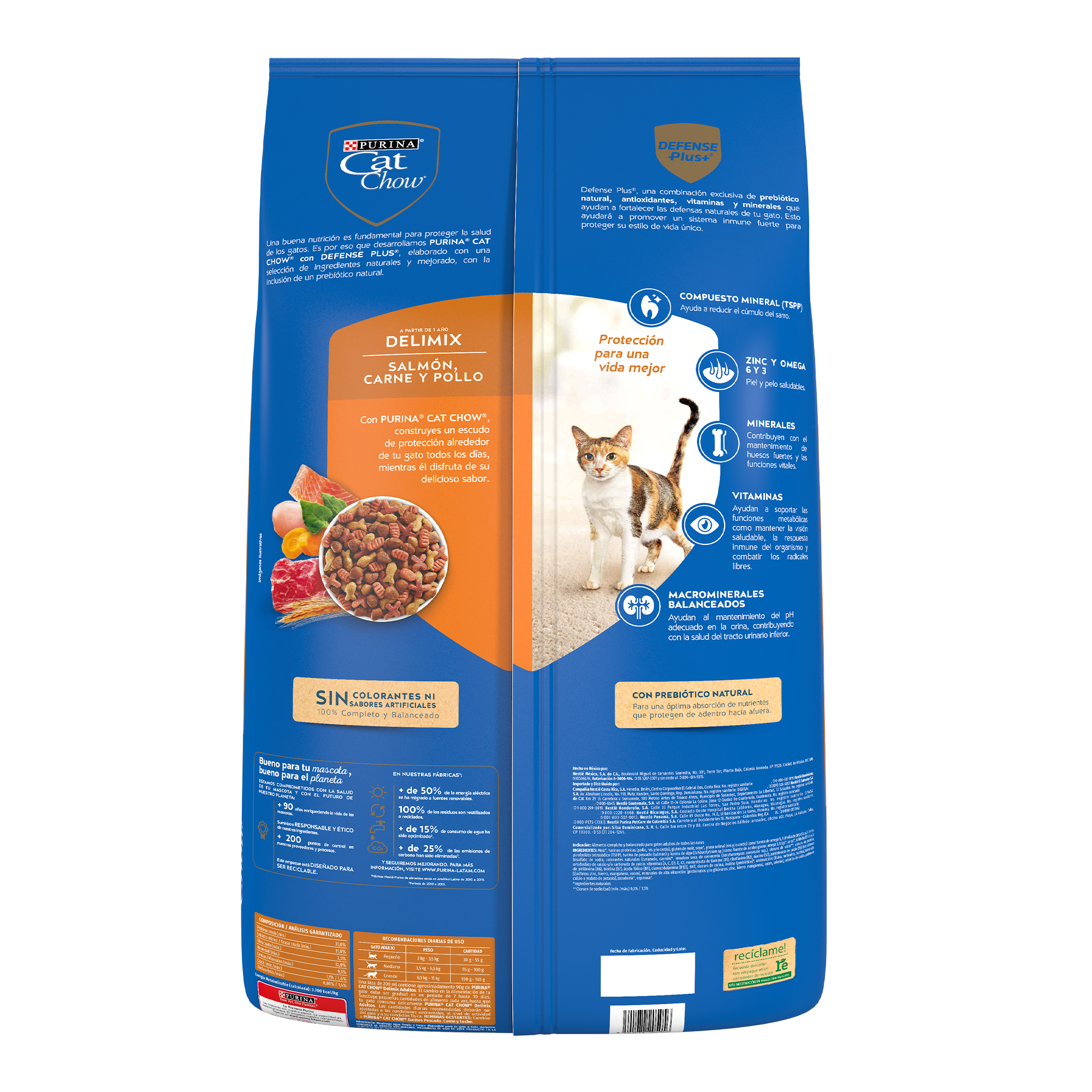 Purina Cat Chow Delimix con Defense Plus Alimento seco para gatos adultos, bulto de 15kg