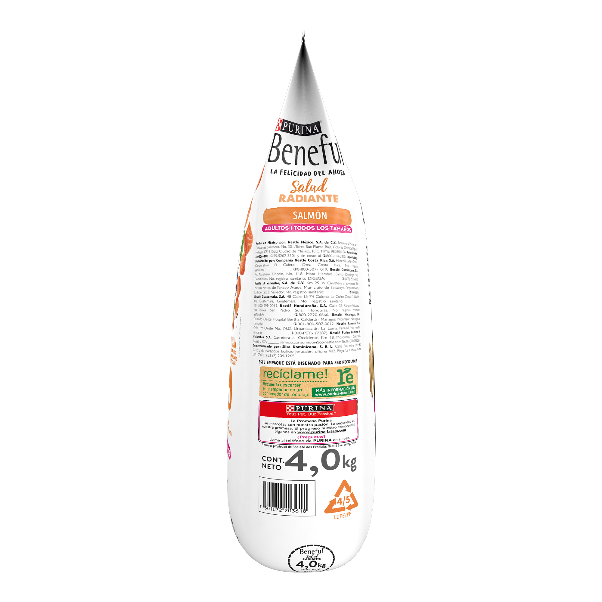 Purina Beneful Salud Radiante Alimento seco Adultos, todos los tamaños salmón, bulto de 4kg