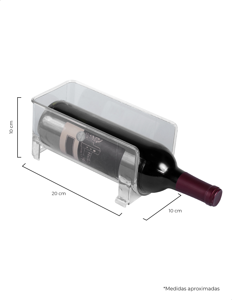 Soporte de acrílico para botella de vino refrigerador Tutti