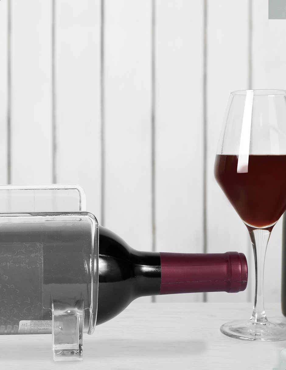 Soporte de acrílico para botella de vino refrigerador Tutti