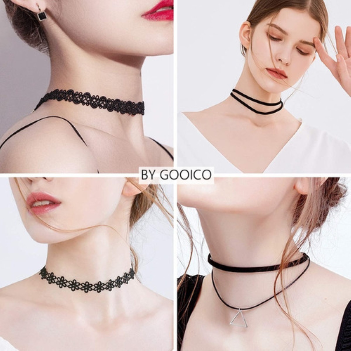 19 Gargantillas Choker Black