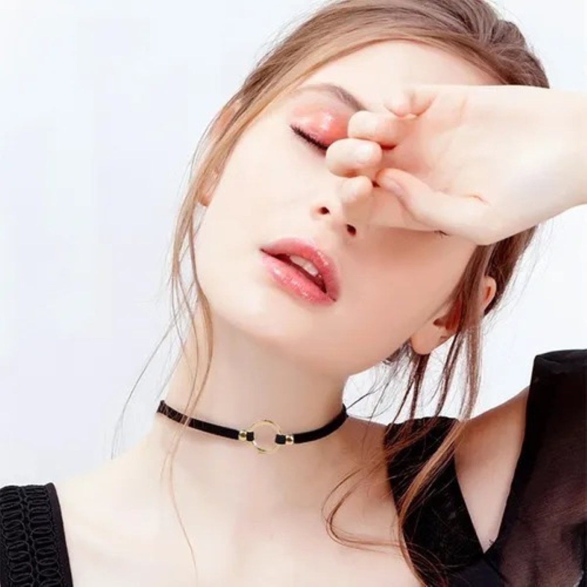 12 Gargantillas Choker Black 