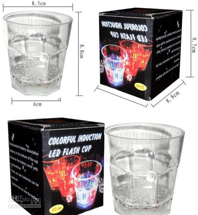 Vaso Pequeño Plástico Para Bebida Shots Con Luz Led 1 Pieza