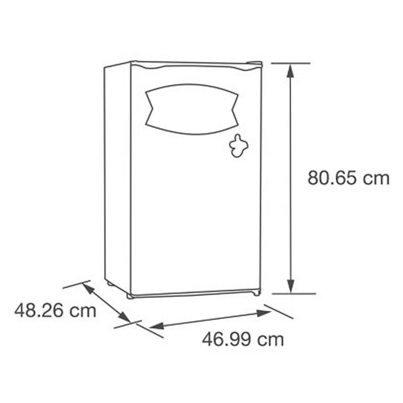 Frigobar Coca Cola Negro 3.2 Píes Nostalgia CRF32BKCK SMAC