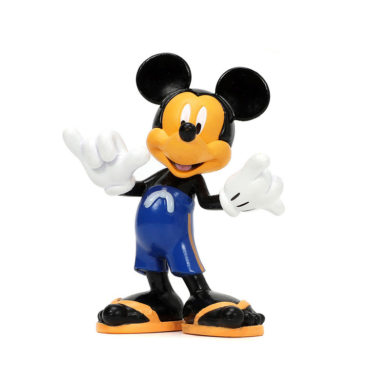 Volkswagen T1 Bus "Nostalgic Islands Ride the Wave" con Figura Mickey Mouse Surfboard Disney Jada Toys Escala 1:24