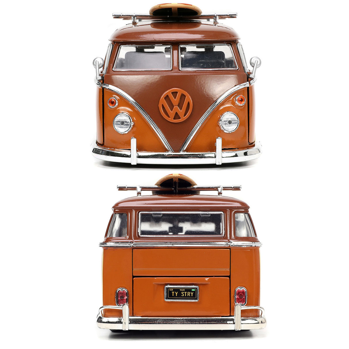 Volkswagen T1 Bus Brown Combi con Figura Sheriff Woody Toy Story Disney Pixar Hollywood Rides Jada Toys Escala 1:24