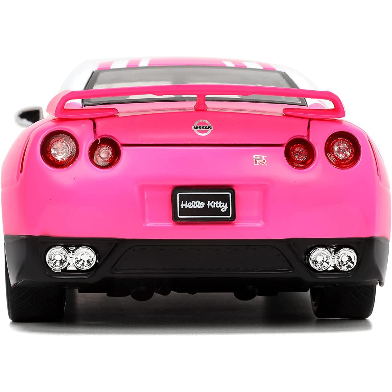 2009 Nissan Skyline GT-R R35 con Figura Hello Kitty Tokyo Speed Jada Toys Escala 1:24 