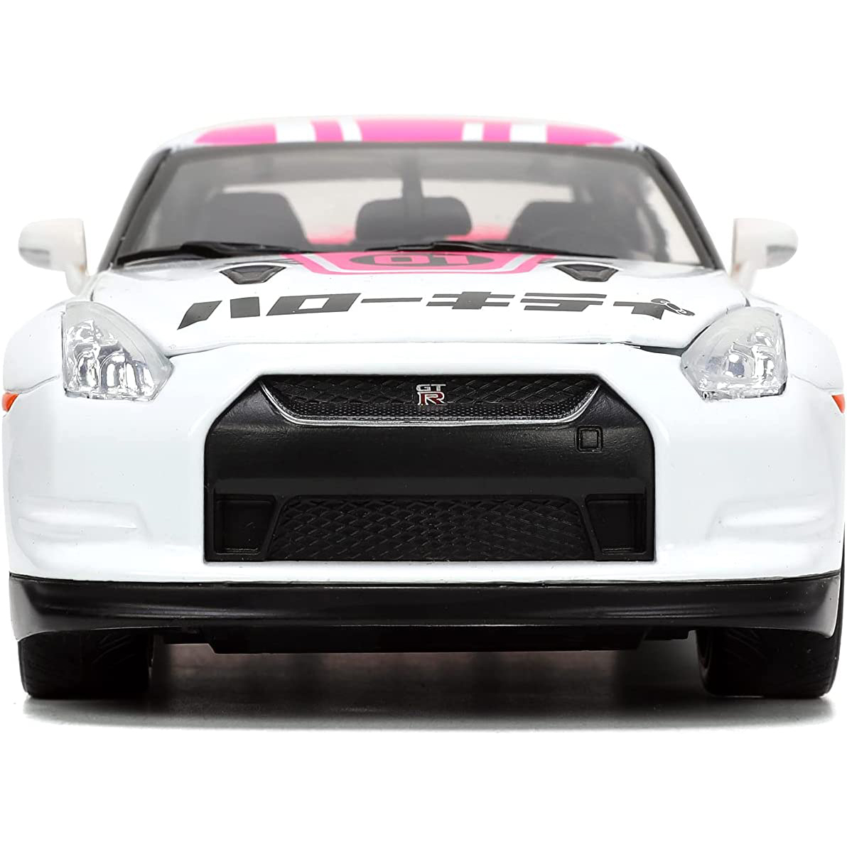 2009 Nissan Skyline GT-R R35 con Figura Hello Kitty Tokyo Speed Jada Toys Escala 1:24 