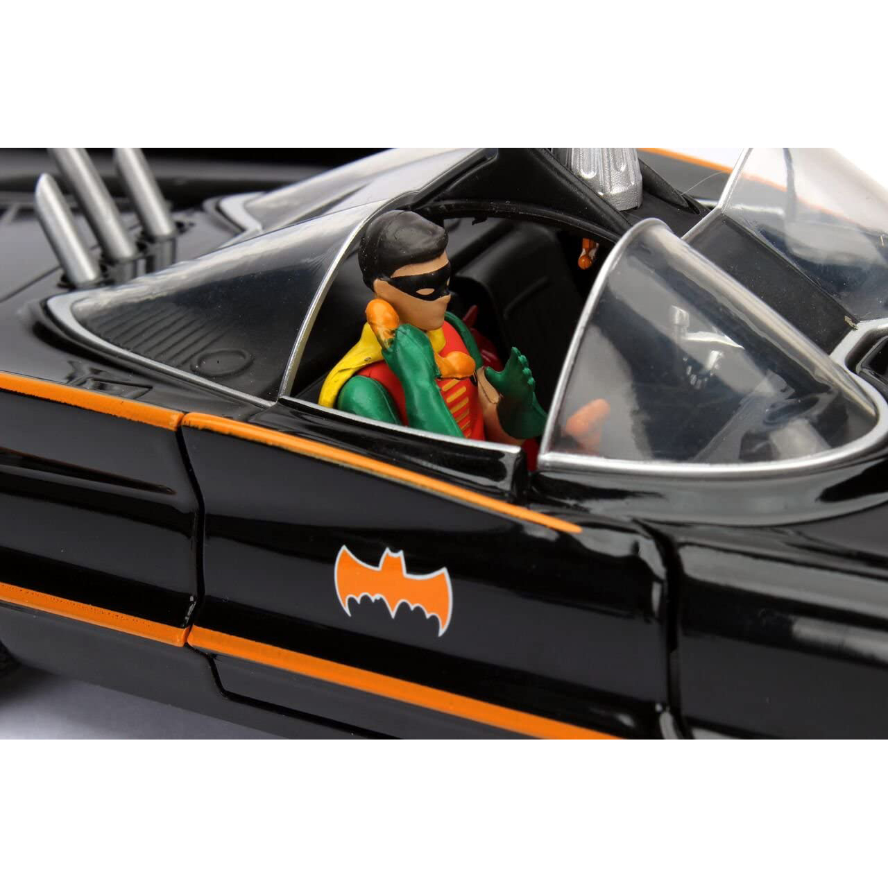 Batimovil TV Series Clasico 60s Con Figura de Batman Adam West Jada Toys Escala 1:24 Dc Comics