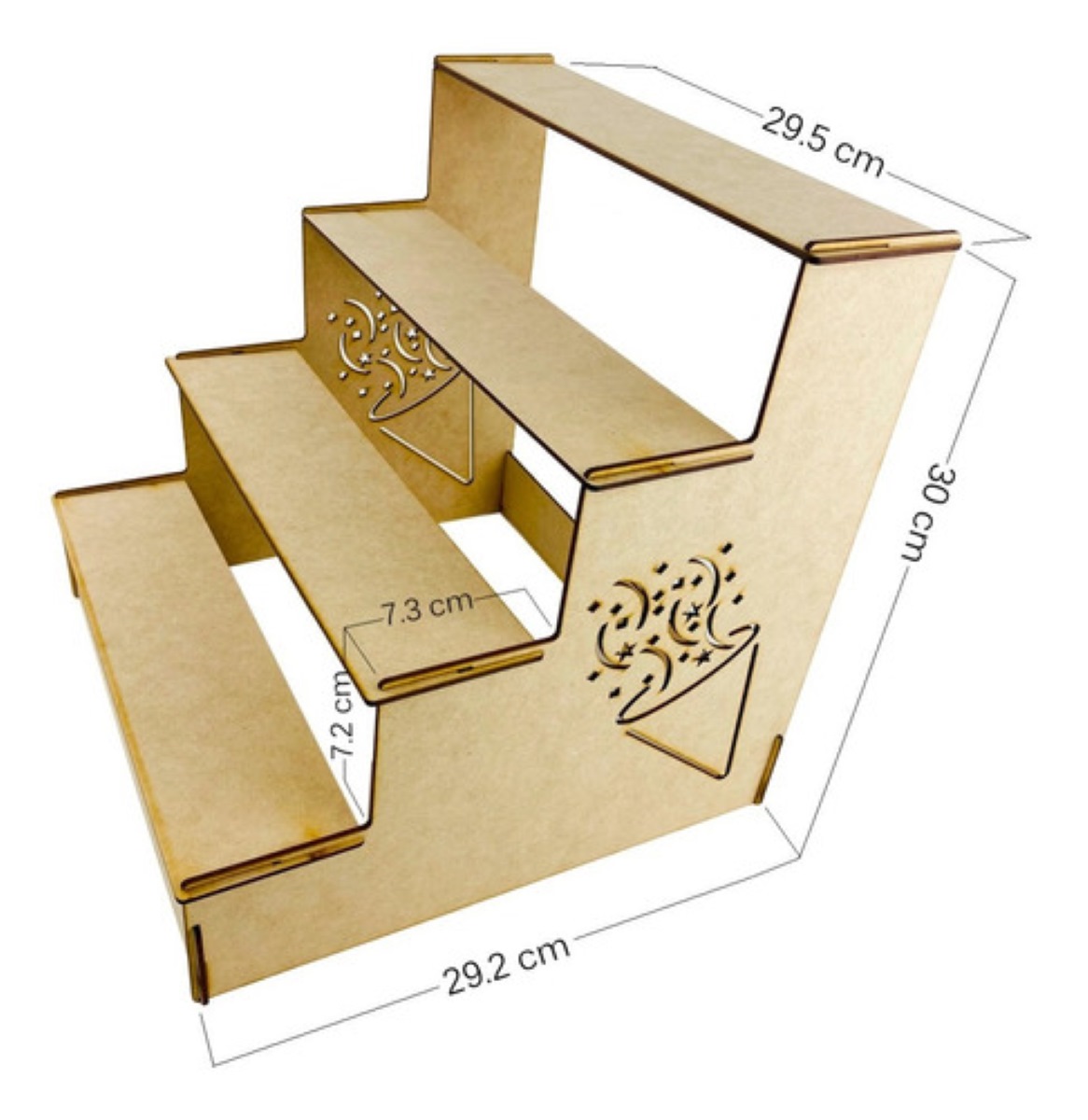 Mobiliario Fiesta Kit Candy Bar Mdf Mesa De Postres Dulces