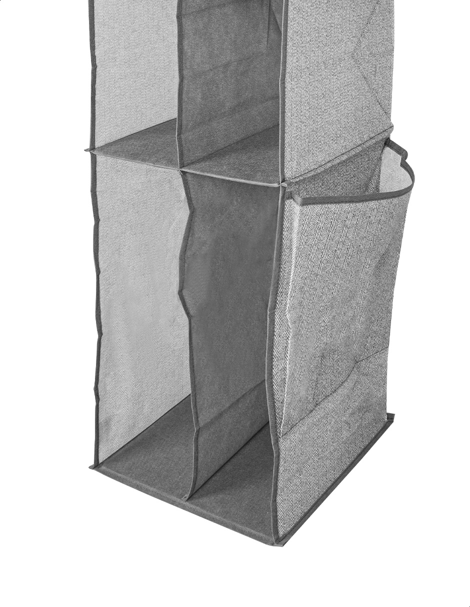 Organizador colgante para clóset 12 espacios gris Tutti