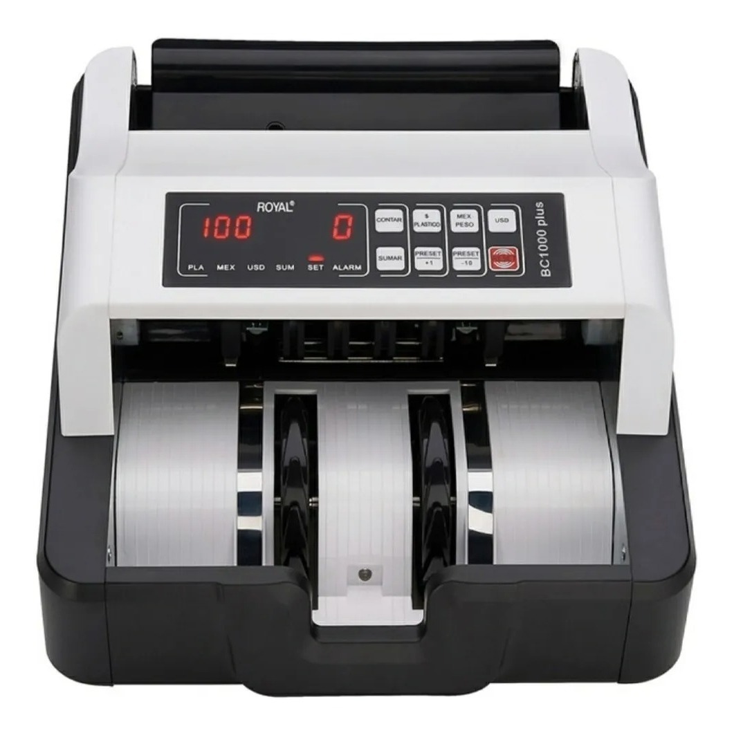 Contadora De Billetes Royal BC1000PLUS - Gris con Negro