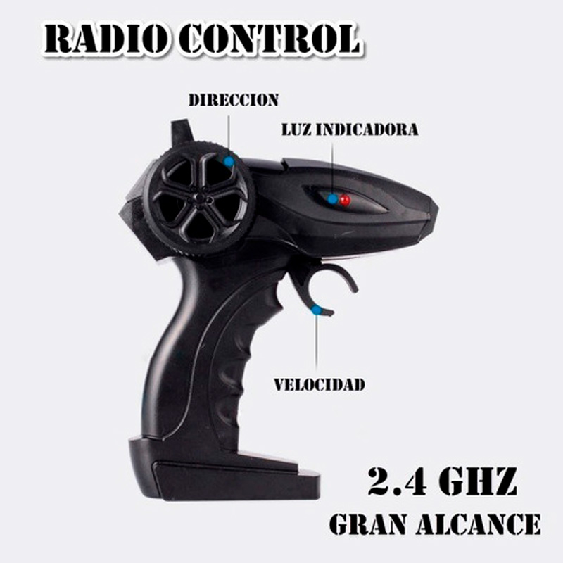 Camioneta Carro Metal Todo Terreno 4x4 Control Remoto