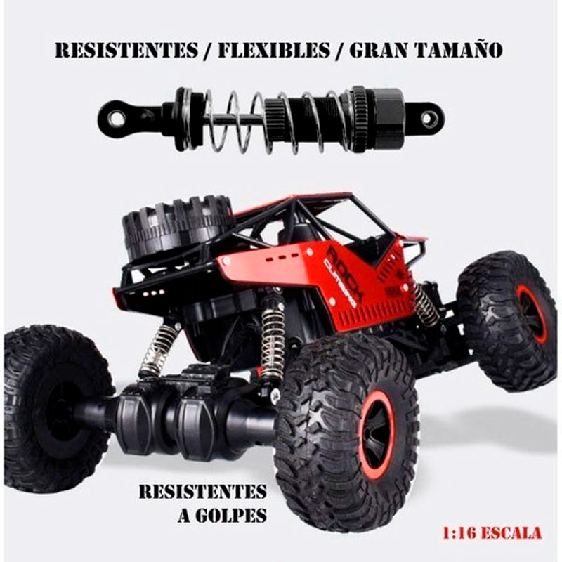 Camioneta Carro Metal Todo Terreno 4x4 Control Remoto