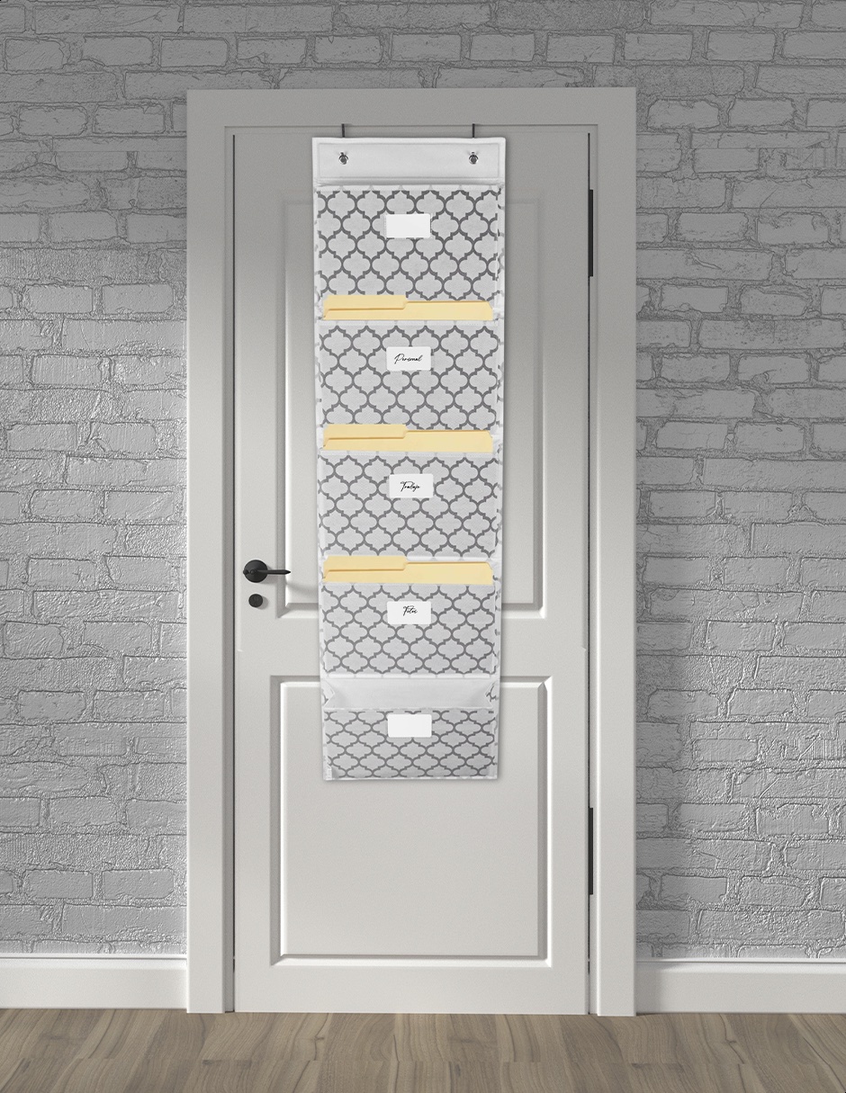 Organizador revistero colgante para puerta 5 espacios Tutti