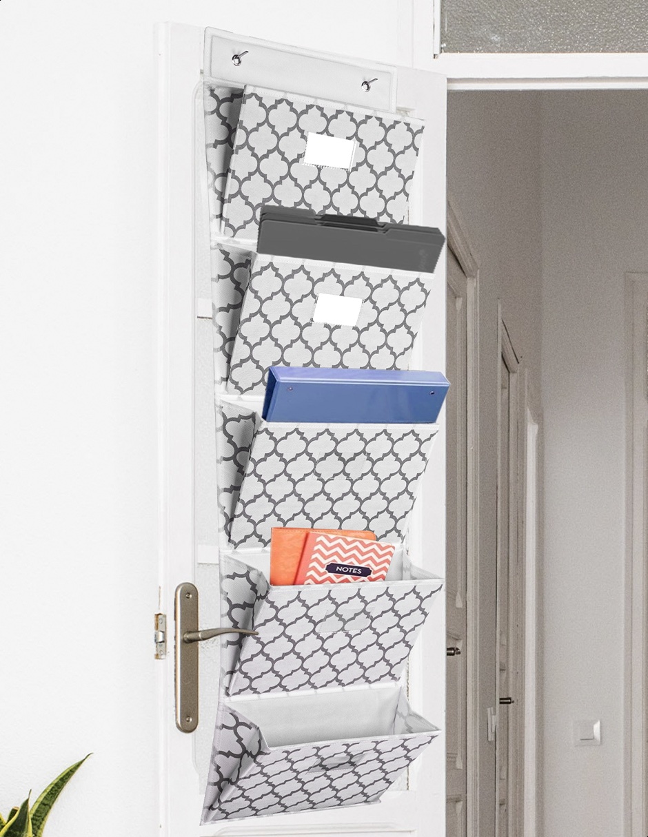 Organizador revistero colgante para puerta 5 espacios Tutti