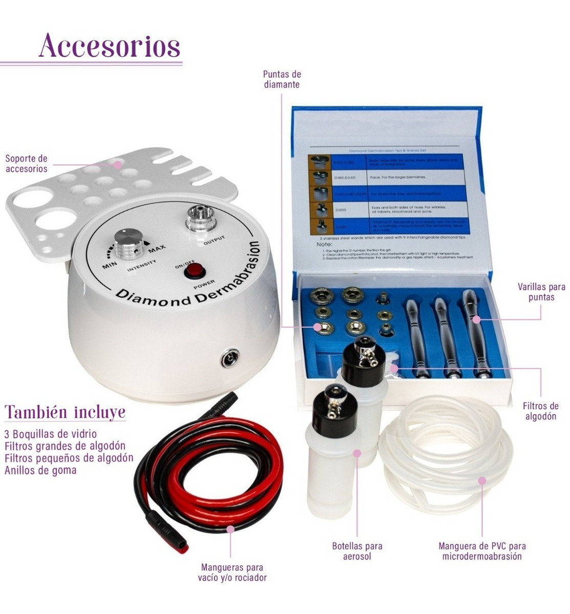 Maquina de  Microdermoabrasion Facial Dermoabrasion 3 en 1 Limpieza  Facial Profesional