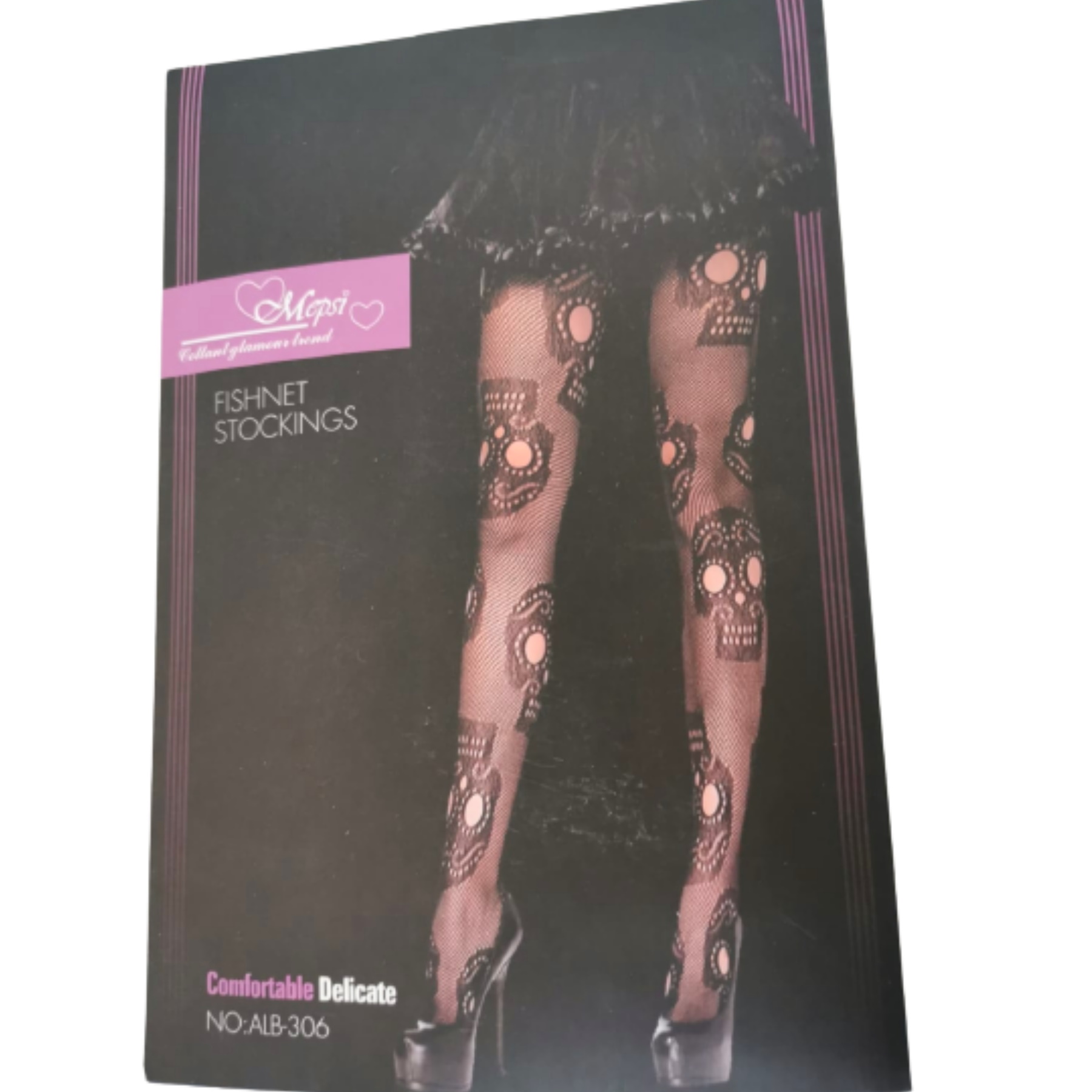 Medias Diseño Calavera Catrina Halloween Dia de Muertos Disfraz Pantimedias Mallas Negras Red Mujer Unitalla 