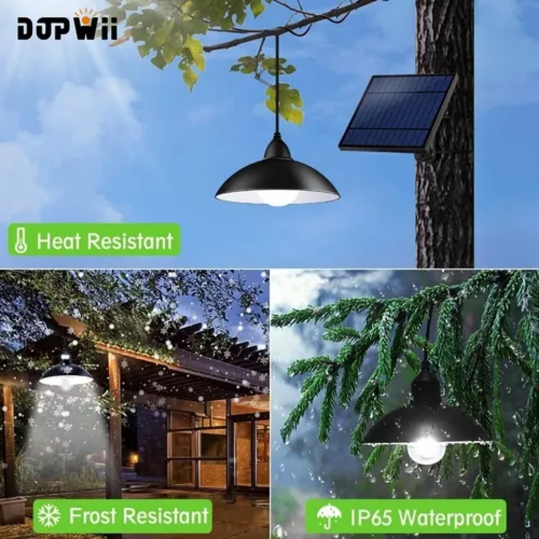 Lámpara Solar Exterior/interior Impermeable Ip65 Remoto