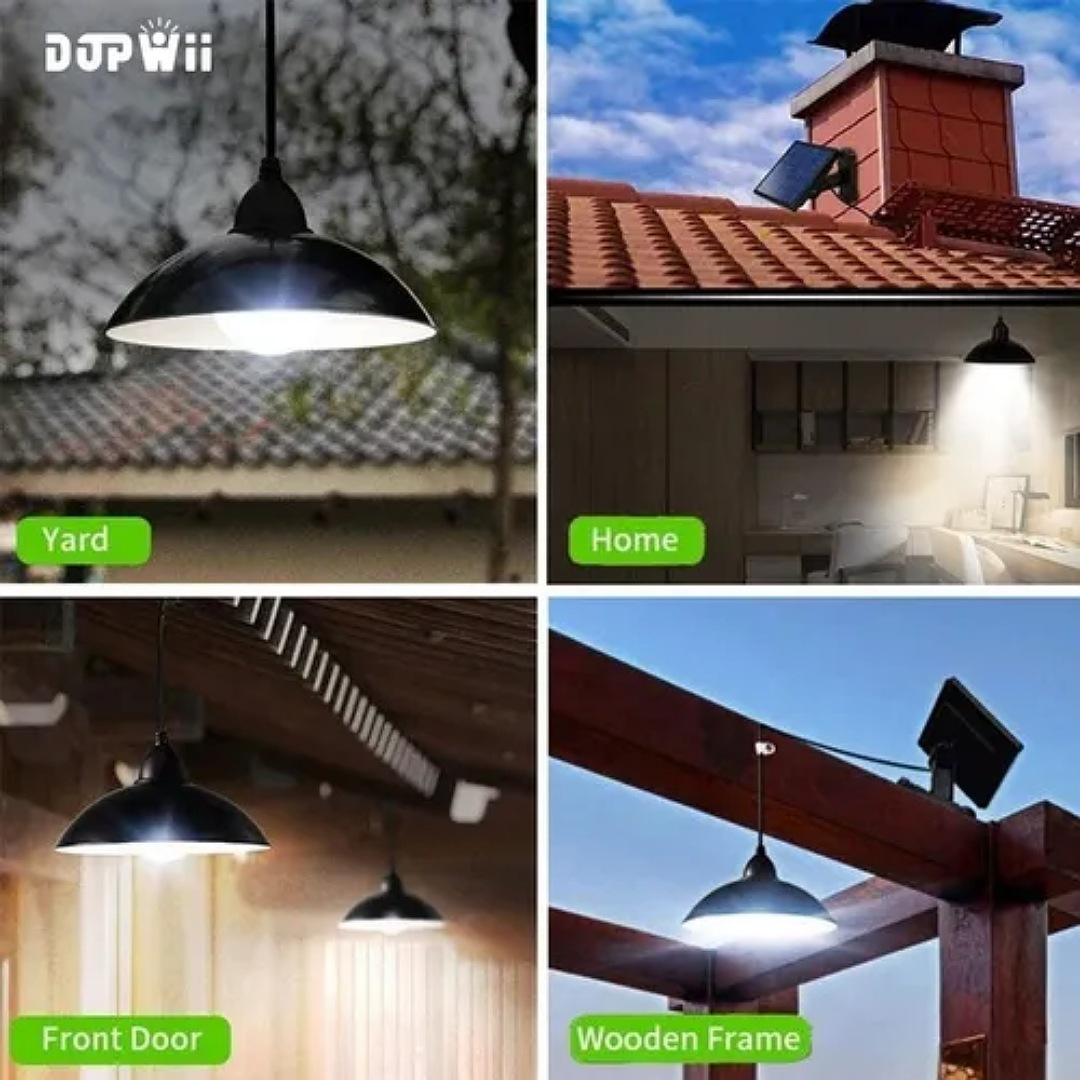 Lámpara Solar Exterior/interior Impermeable Ip65 Remoto