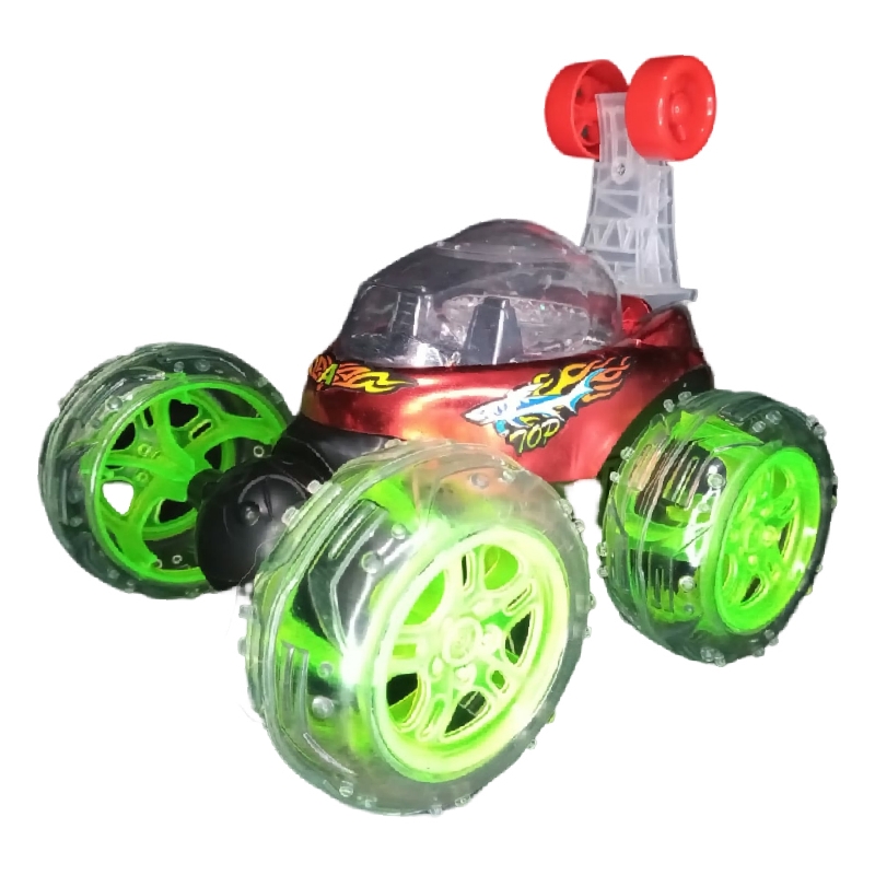 Rotating Carro Rojo Loco Musical Gira 360 Grados Para Niños R/c