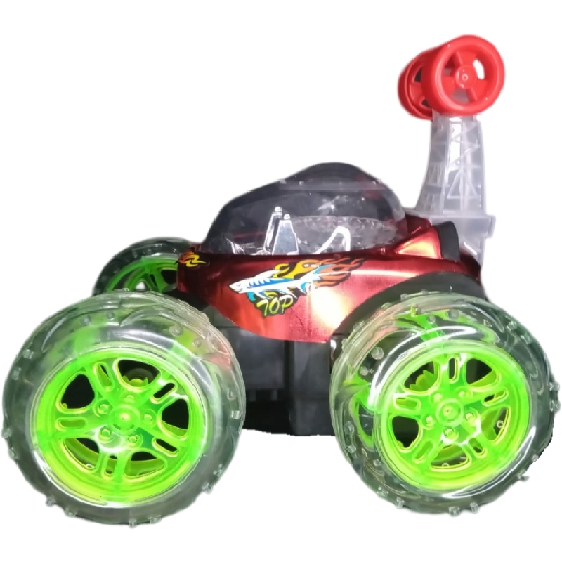Rotating Carro Rojo Loco Musical Gira 360 Grados Para Niños R/c