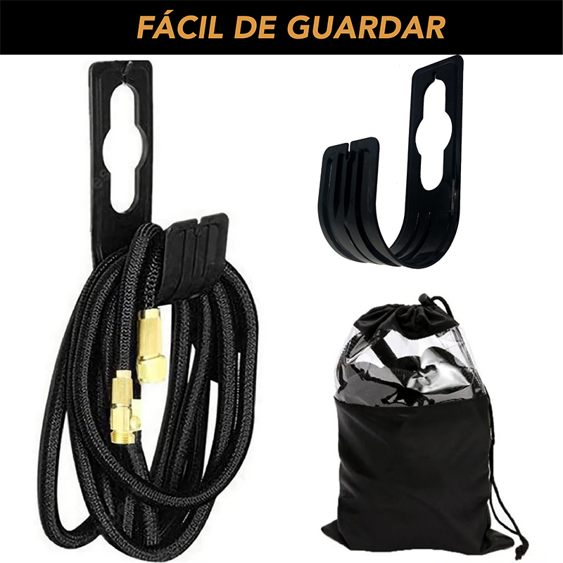 Manguera CHIC-FANTASY Expandible para Jardín manguera retráctil Extensible de hasta 100 pies (30 Mts) con Pistola para Agua 10 Patrones