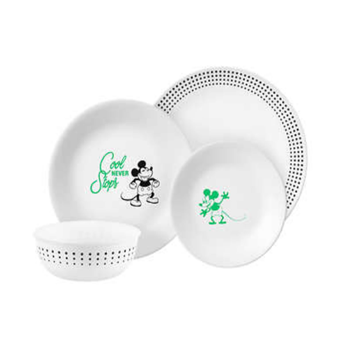 Juego de vajilla Corelle Mickey Mouse, 16 piezas