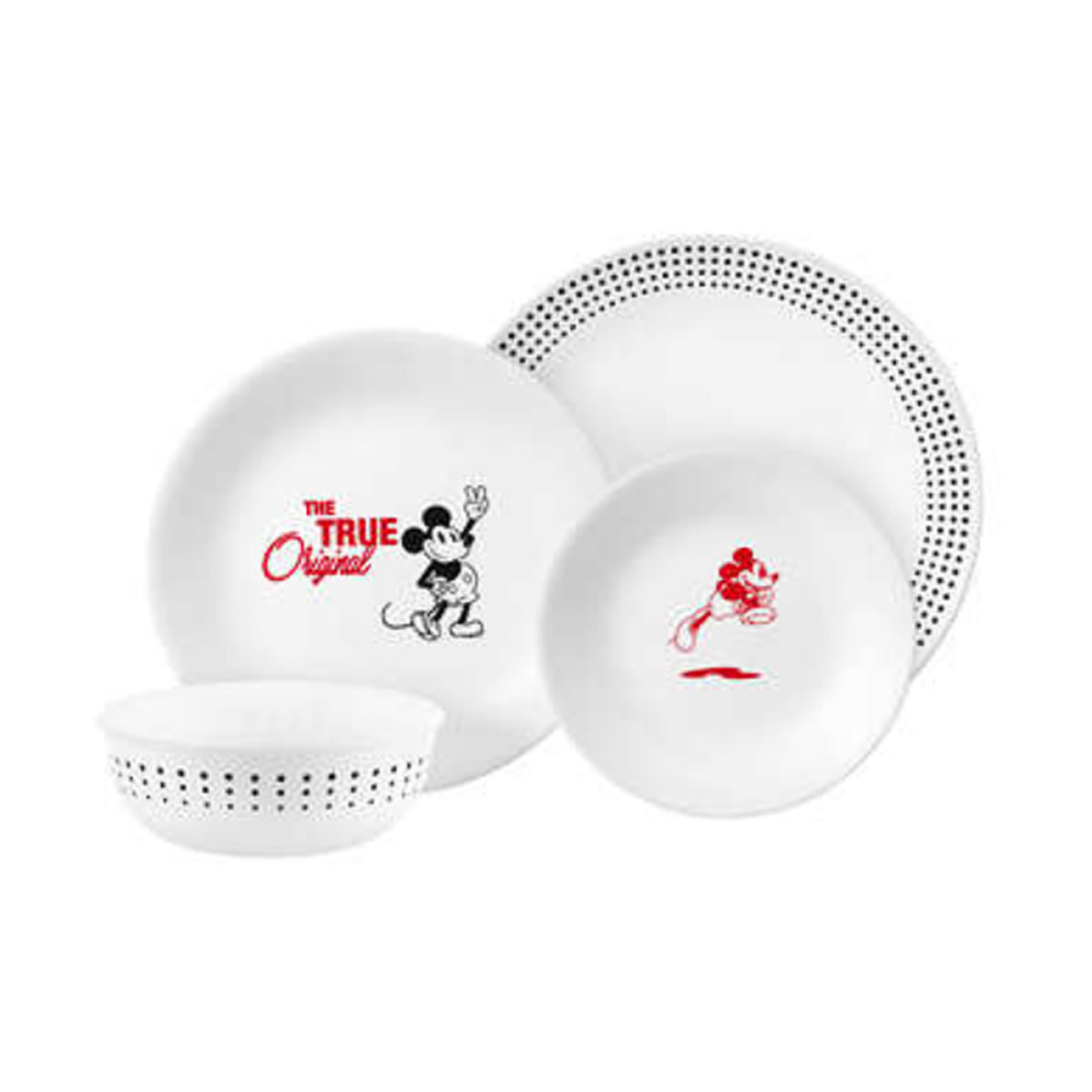Juego de vajilla Corelle Mickey Mouse, 16 piezas