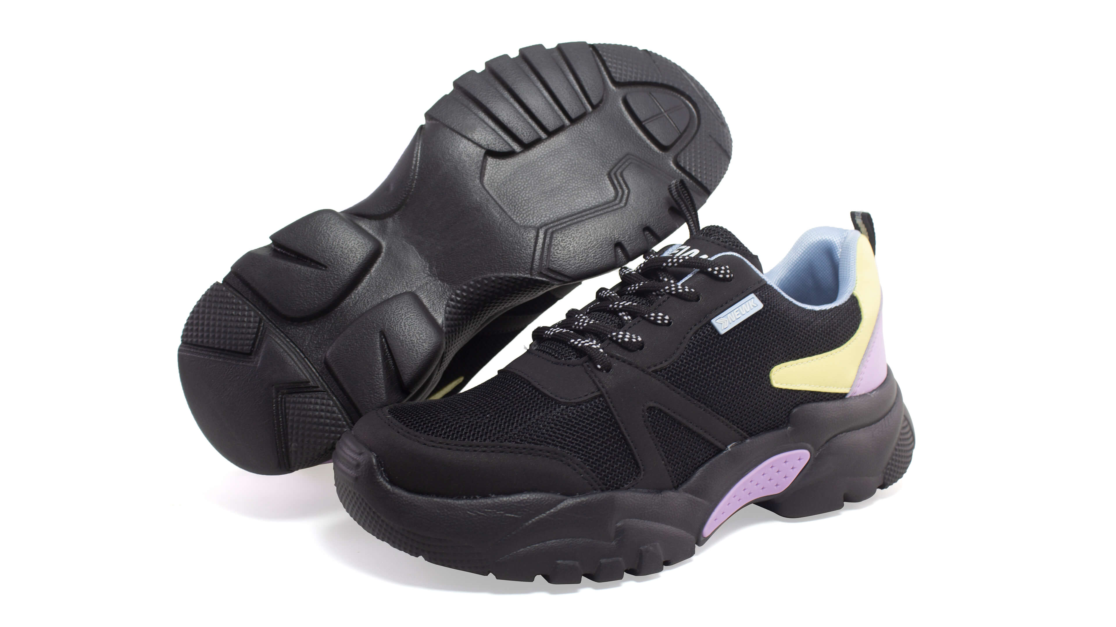 Tenis Newk Forty Para Mujer Línea Litia Color Negro Lila