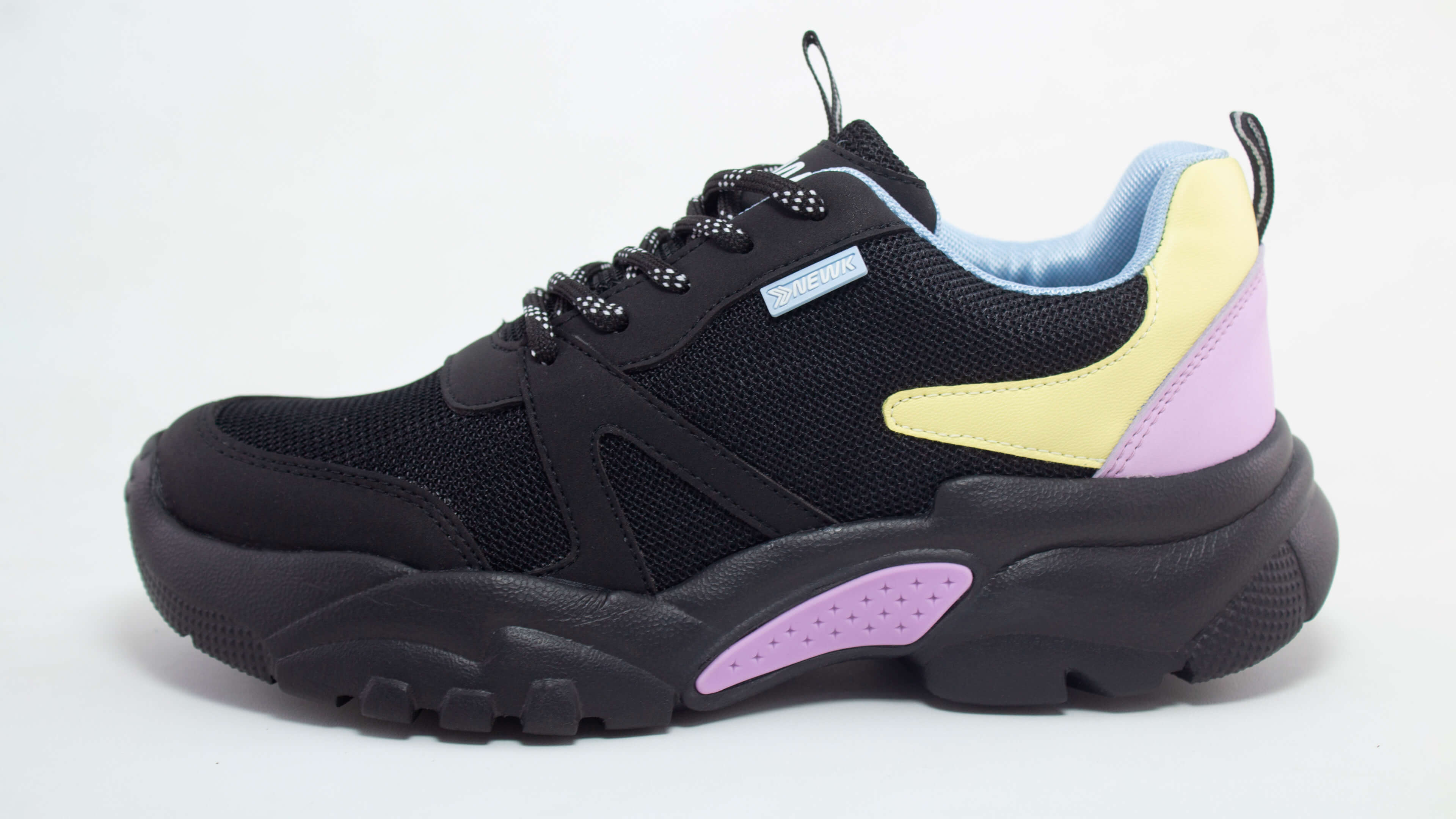 Tenis Newk Forty Para Mujer Línea Litia Color Negro Lila