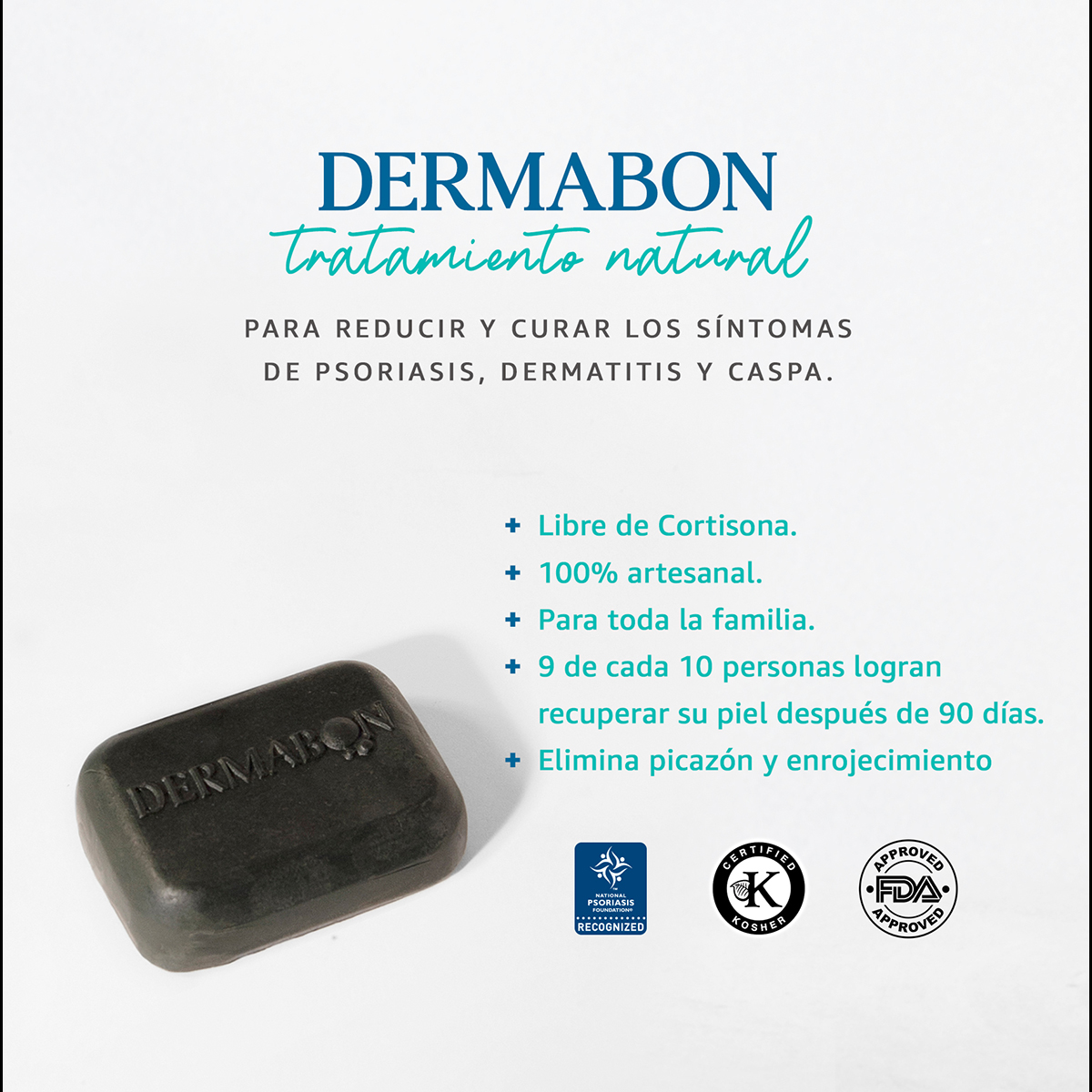 Jabón Para Tratamiento Psoriasis y Dermatitis, Dermabon