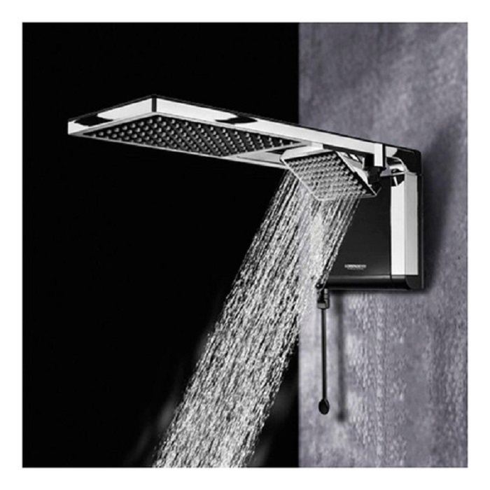 Regadera Electrica Lorenzetti Acqua Duo Ultra Negro 220V