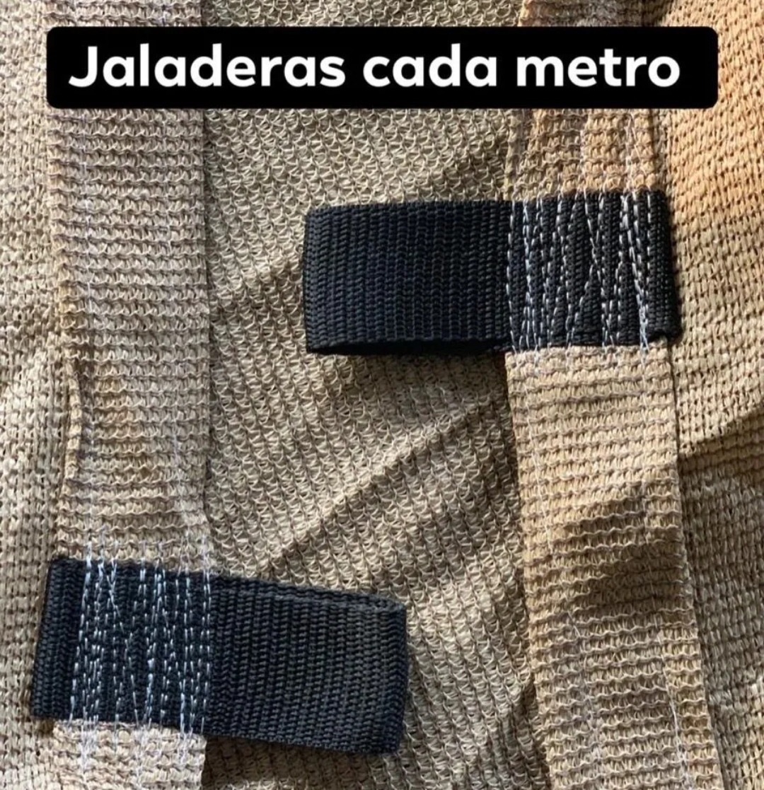 Malla Sombra 4x3 90% Beige Raschel Lista Para Colocar