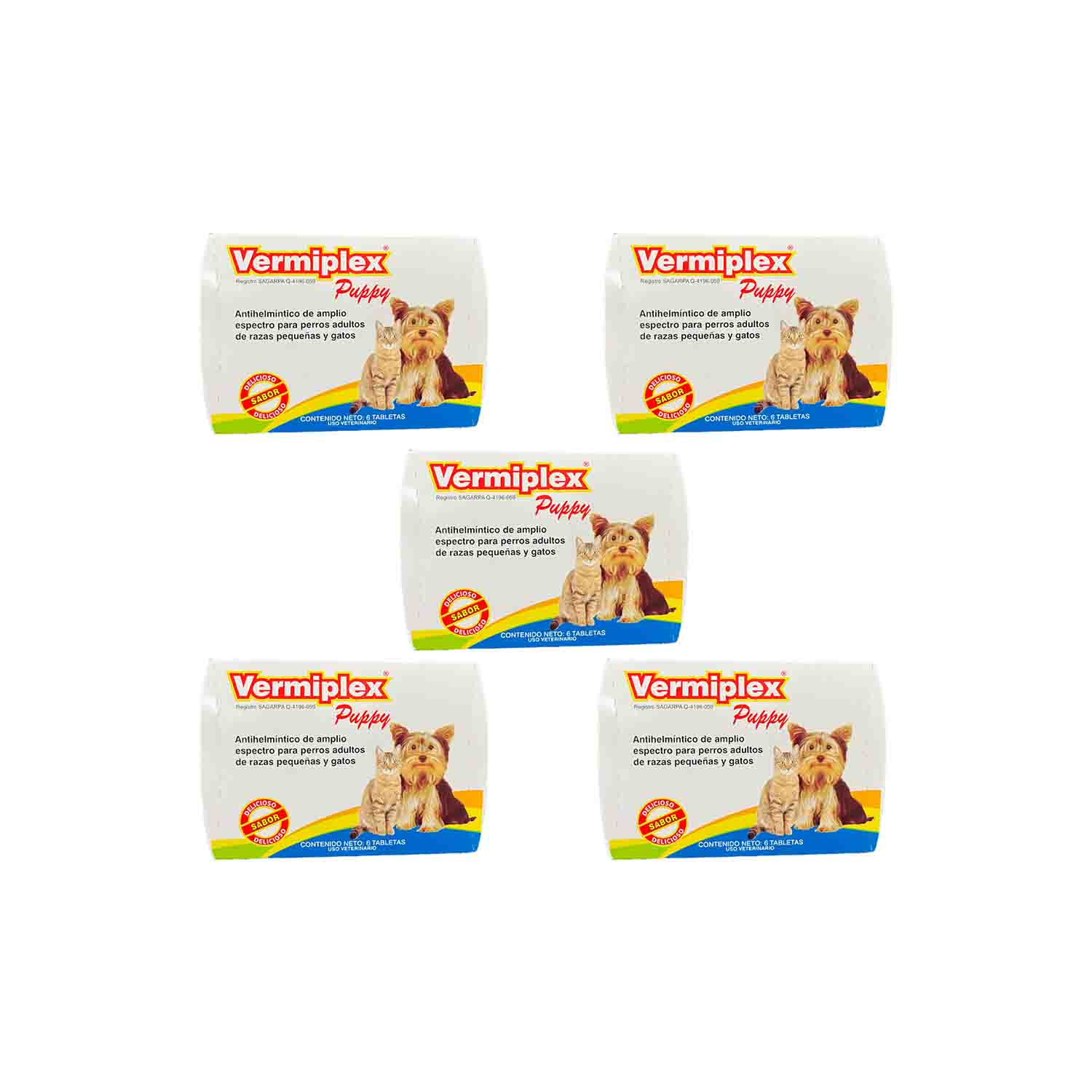 PACK VERMIPLEX PUPPY 30 TABLETAS, DESPARACITANTE