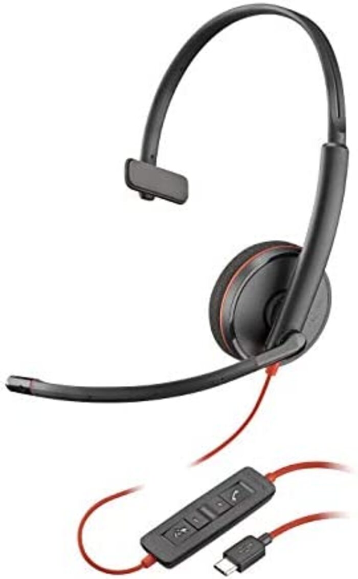 Audifonos PLANTRONICS C3210 USB-A , Negro, USB 