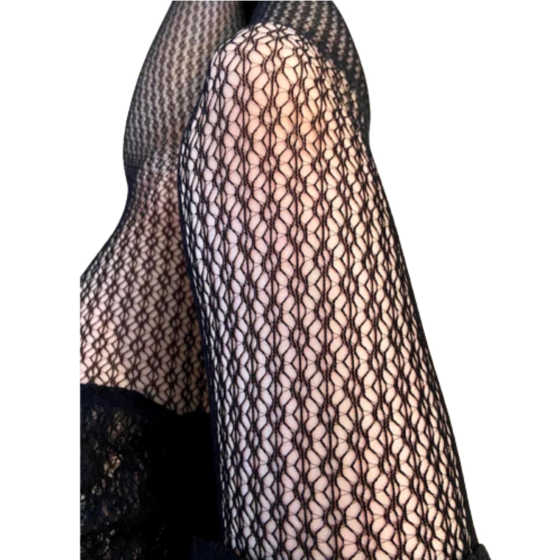 Medias De Red Diseño Calado Pantimedias Mallas Negras Mujer Unitalla