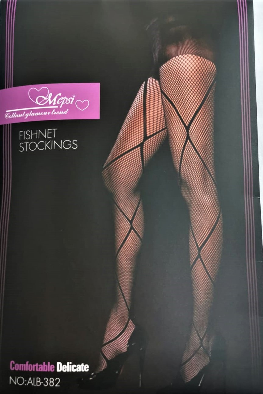 Medias De Red Diseño Línea Cruzada Pantimedias Mallas Negras Mujer Unitalla