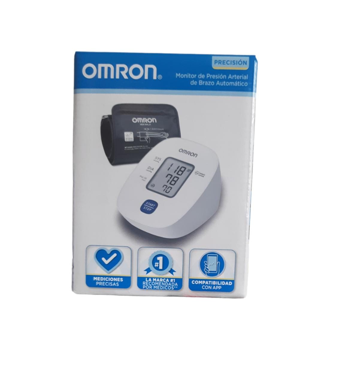 Baumanometro Digital Medidor De Presión Arterial Brazo Omron