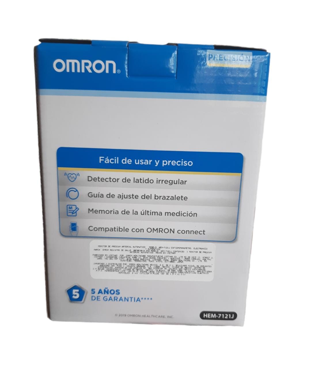 Baumanometro Digital Medidor De Presión Arterial Brazo Omron