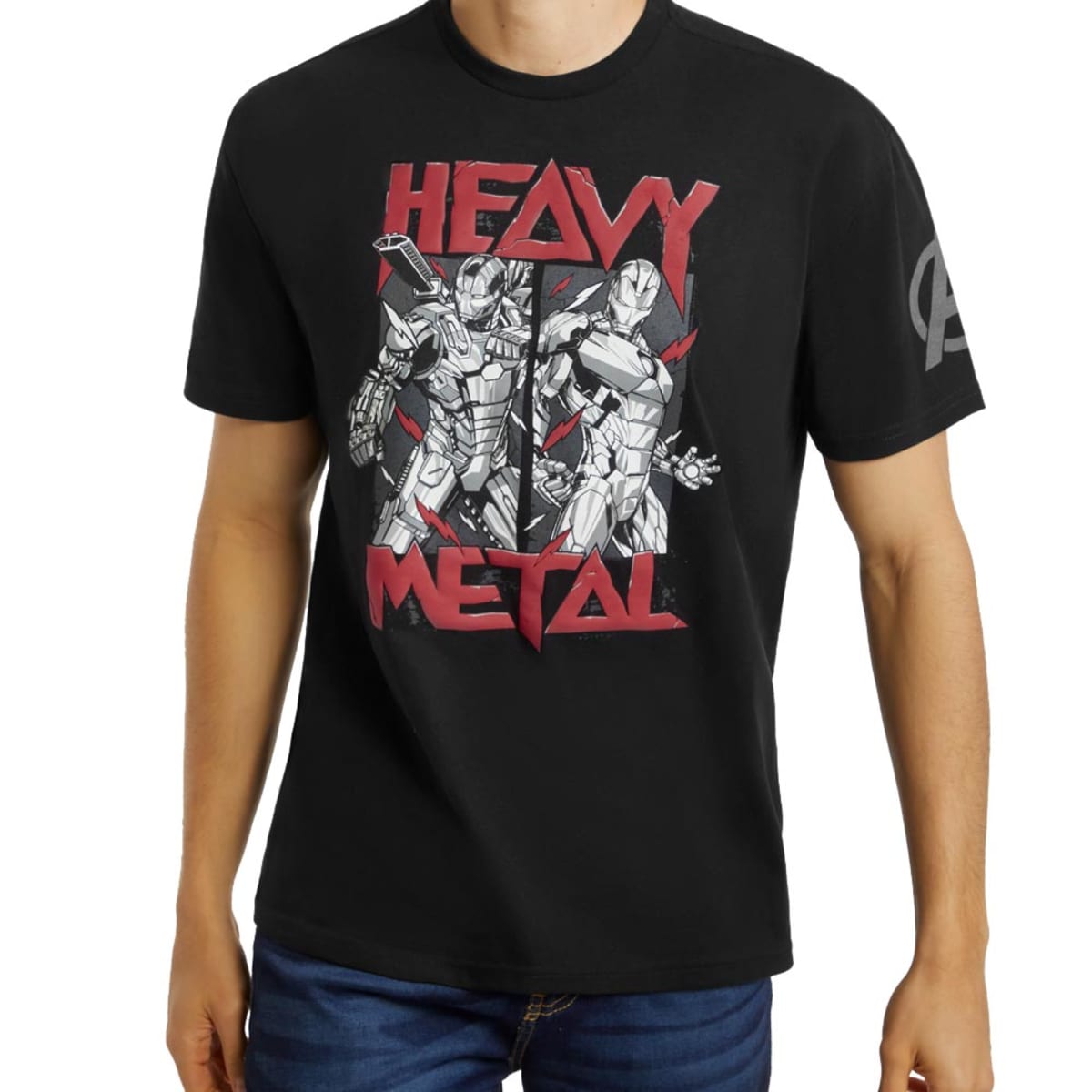 Playera Casual Marvel Iron Man color Negro para Mujer 1057768