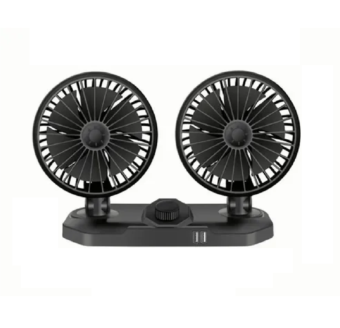 Ventilador Doble Portátil Potente 2 Velocidades Para Auto