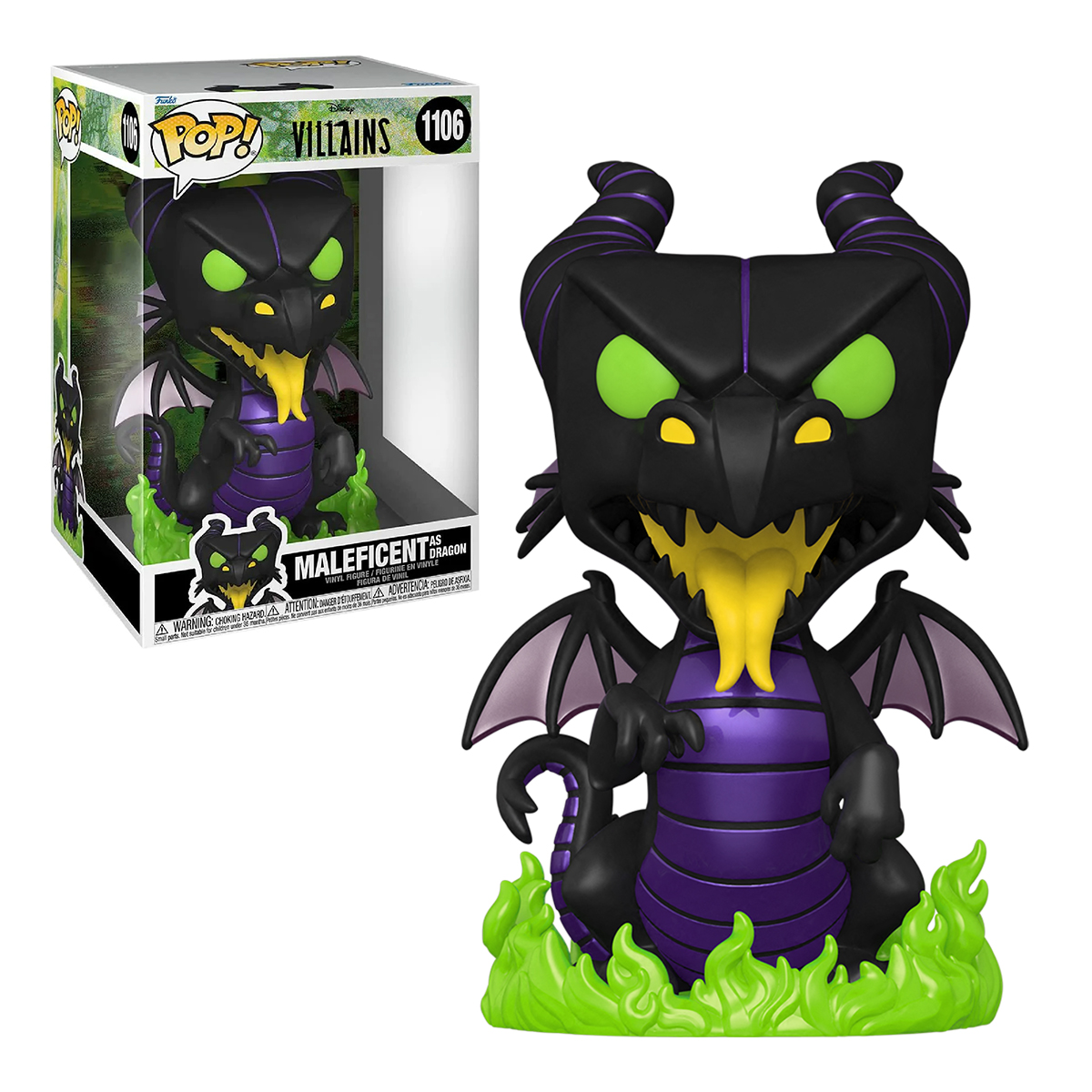 Funko Pop Malefica Dragon #1106 Villanos Disney 10 Pulgadas Figura Original