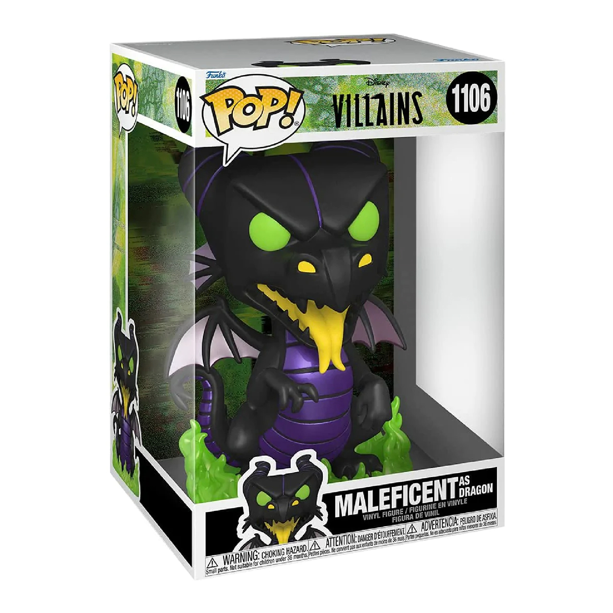 Funko Pop Malefica Dragon #1106 Villanos Disney 10 Pulgadas Figura Original