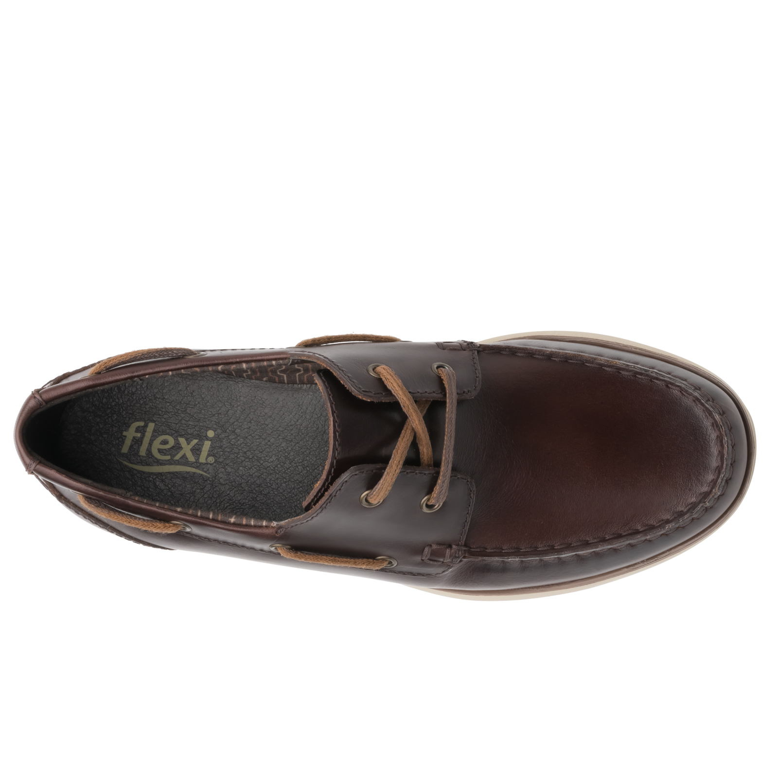 Zapatos Nauticos Flexi Para Caballero 403601 Nogal Original