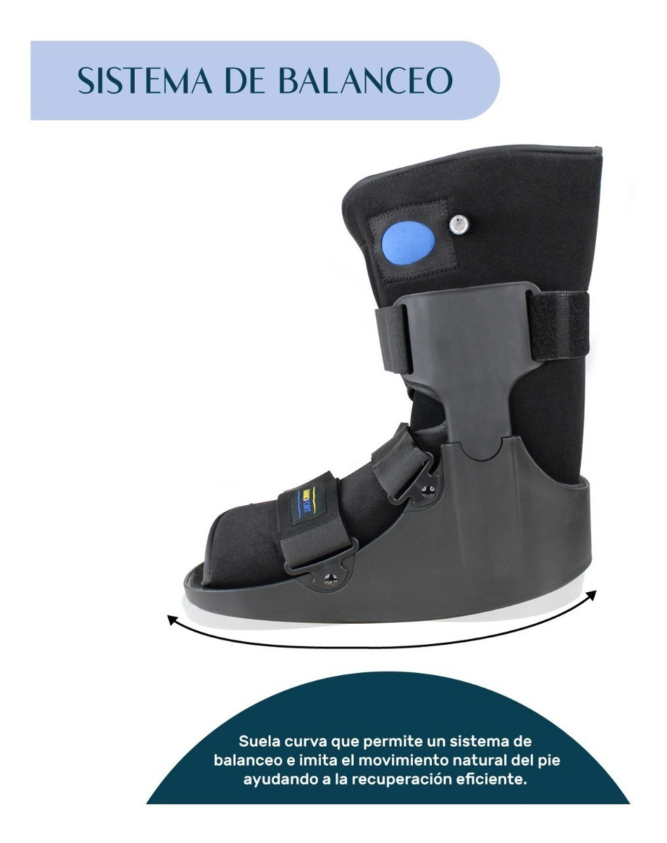 Bota Ferula Baja Neumatica Walker Inmovilizador De Tobillo XL